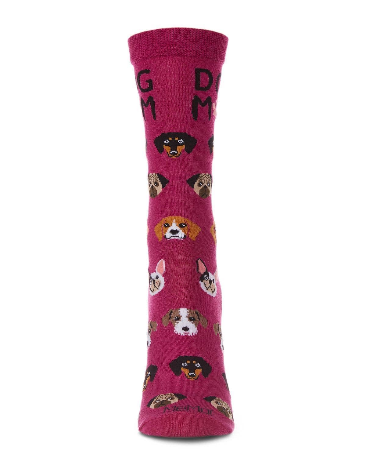 Women's Dog Mom Bamboo Crew Socks