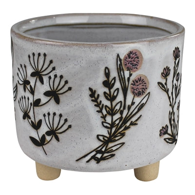 Floral Ceramic Cachepot