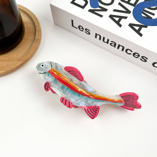 Fish Hair Acetate Claw Clip