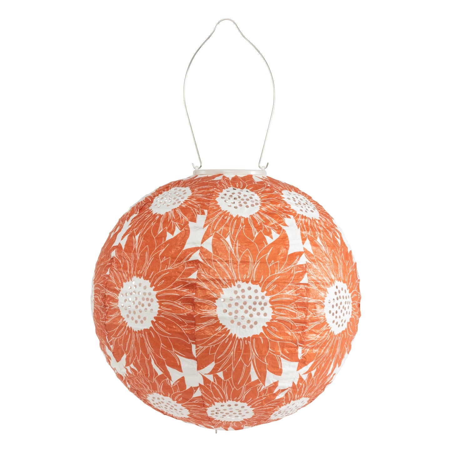 *NEW* Stella Print 12" Globe Solar Lntrn- Sunflower Persimm