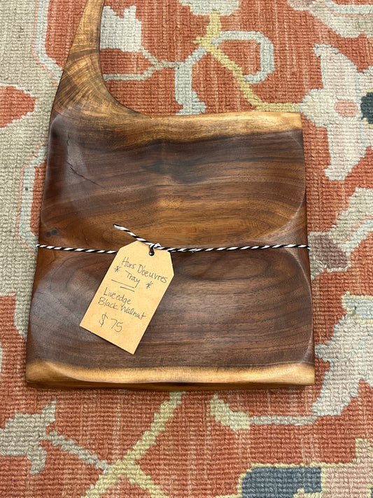 Serv. Hors D’oeuvres Wooden Tray 2