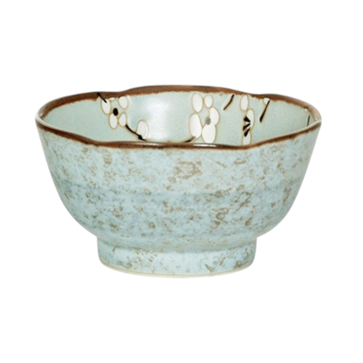 Soushun Sakura 10oz 4.5"Dia x 2.5"H Porcelain Rice Bowl