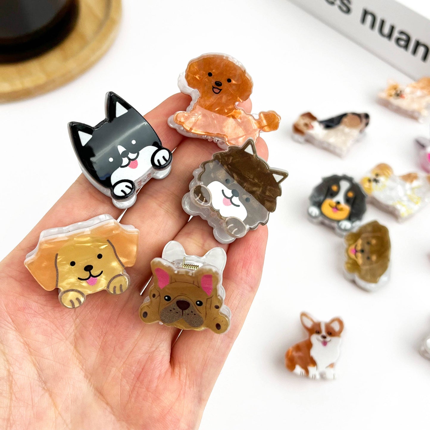 Mini Dog Series Hair Claw Clip