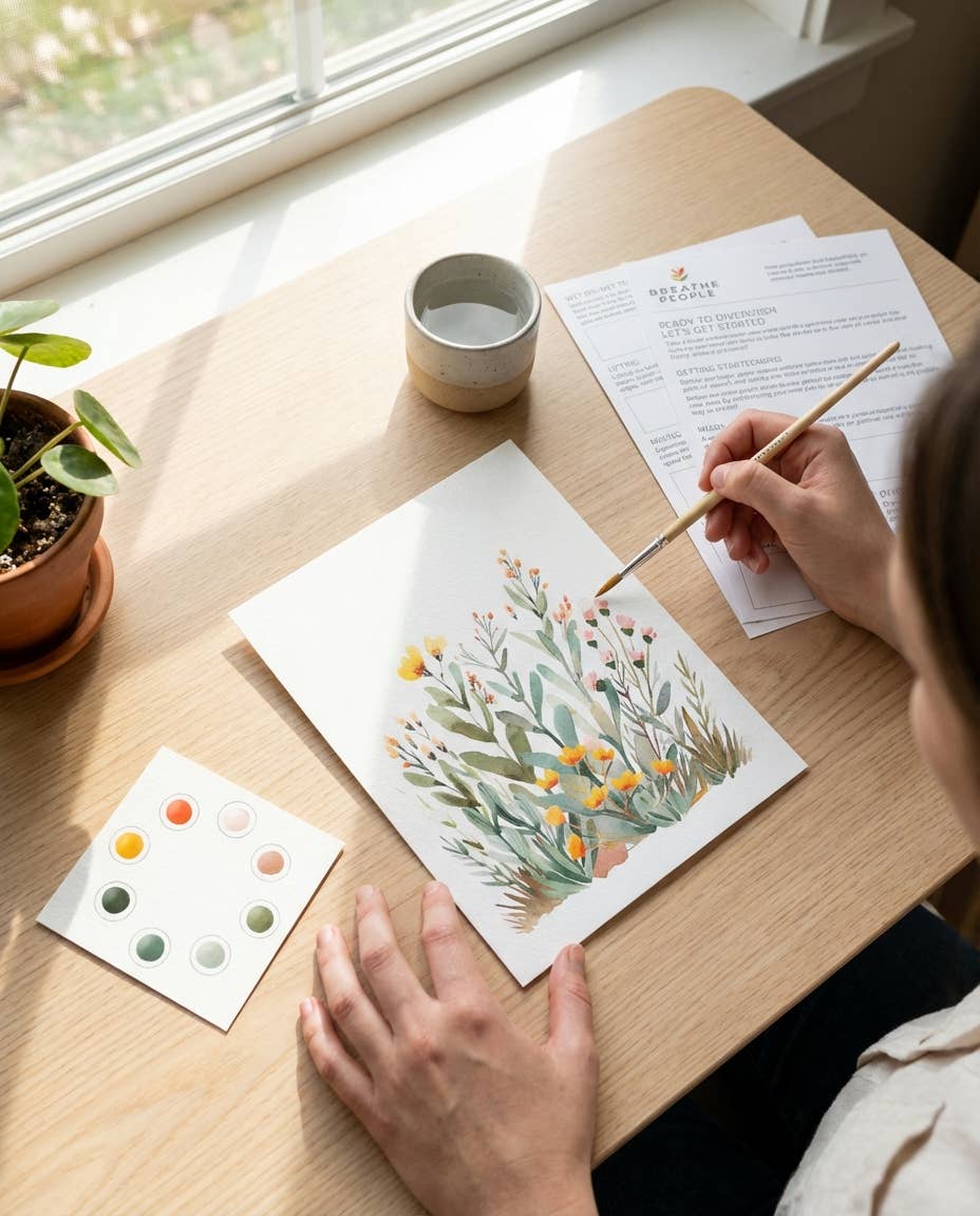 All-In-One Watercolor Paint Set - Desert Bloom DIY Craft