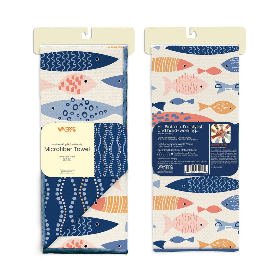 School of Fish Microfiber Towel