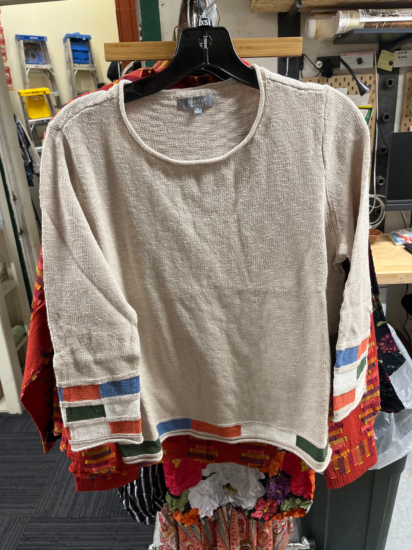 Mosaic Trim Sweater