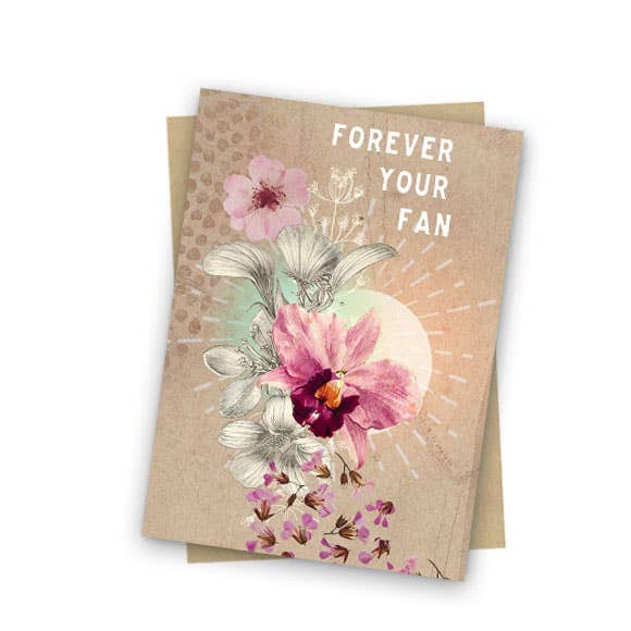 Mini Greeting Card, Forever Fan