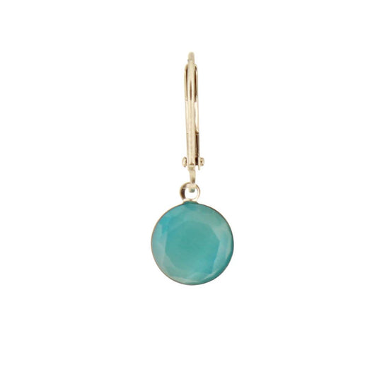Faceted Cat's Eye Earring