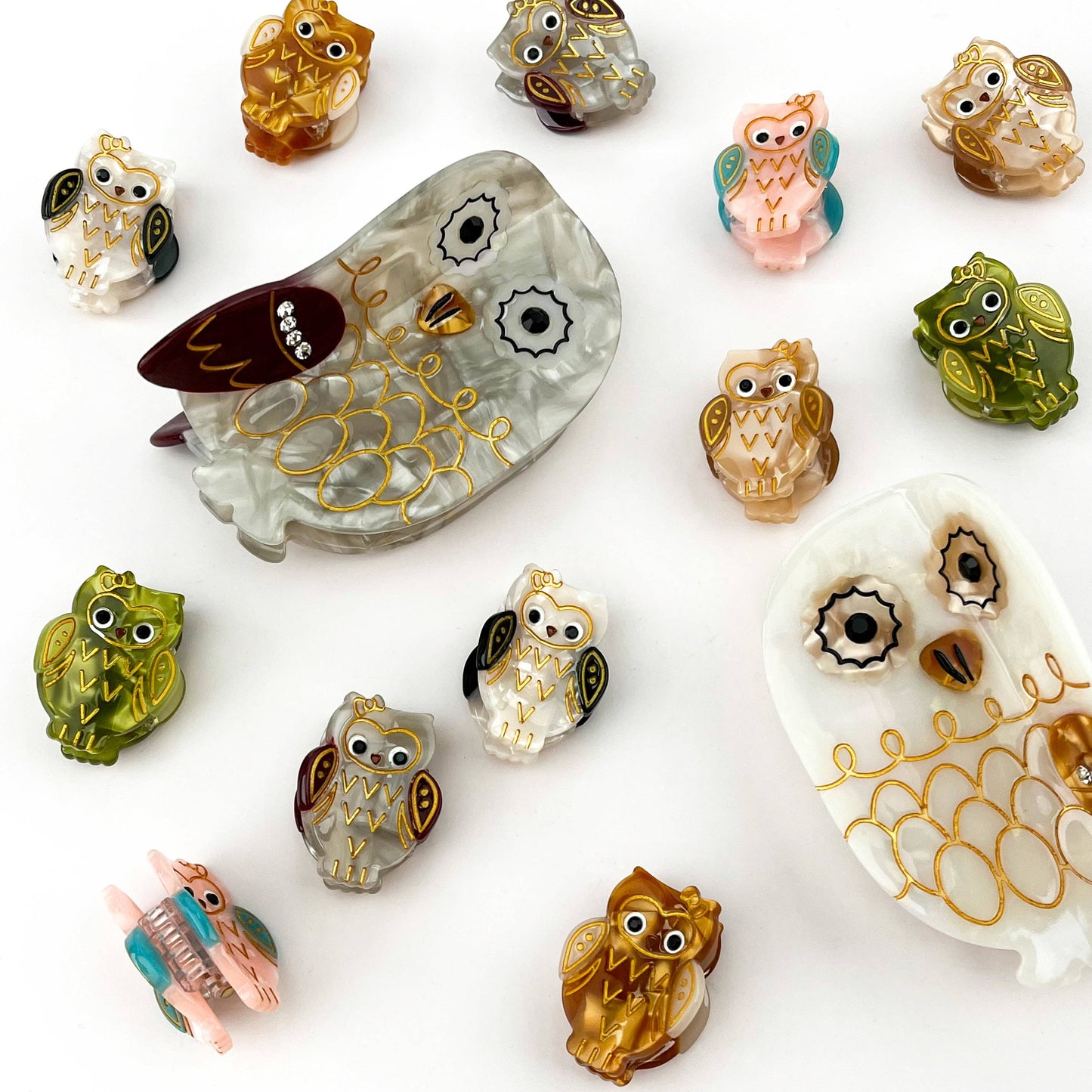 Owl Claw Clip, Large & Mini Hair Clip