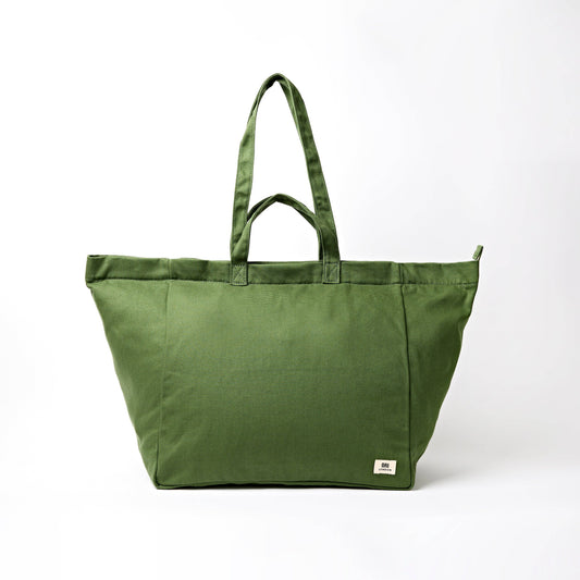 Marylebone Tote Bag in Artichoke Cotton Canvas