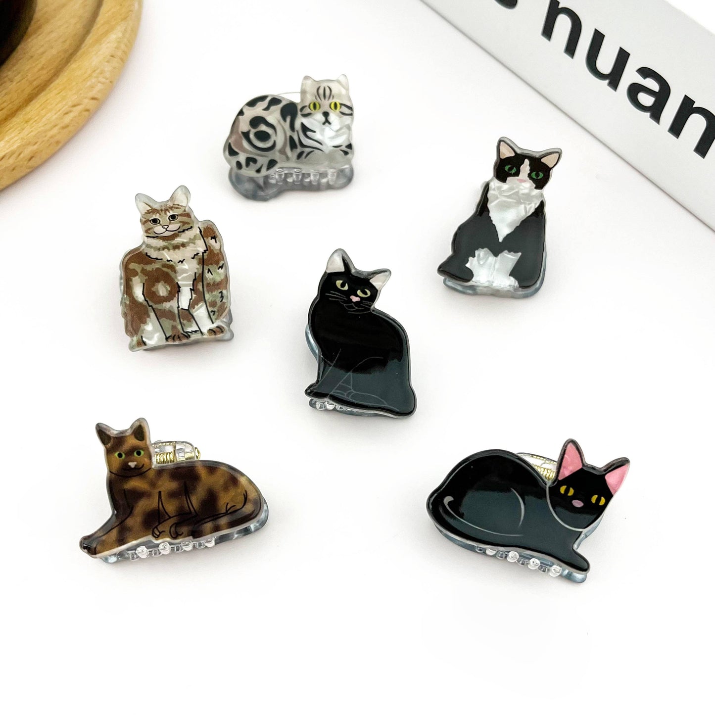Mini Cat Hair Claw Clip