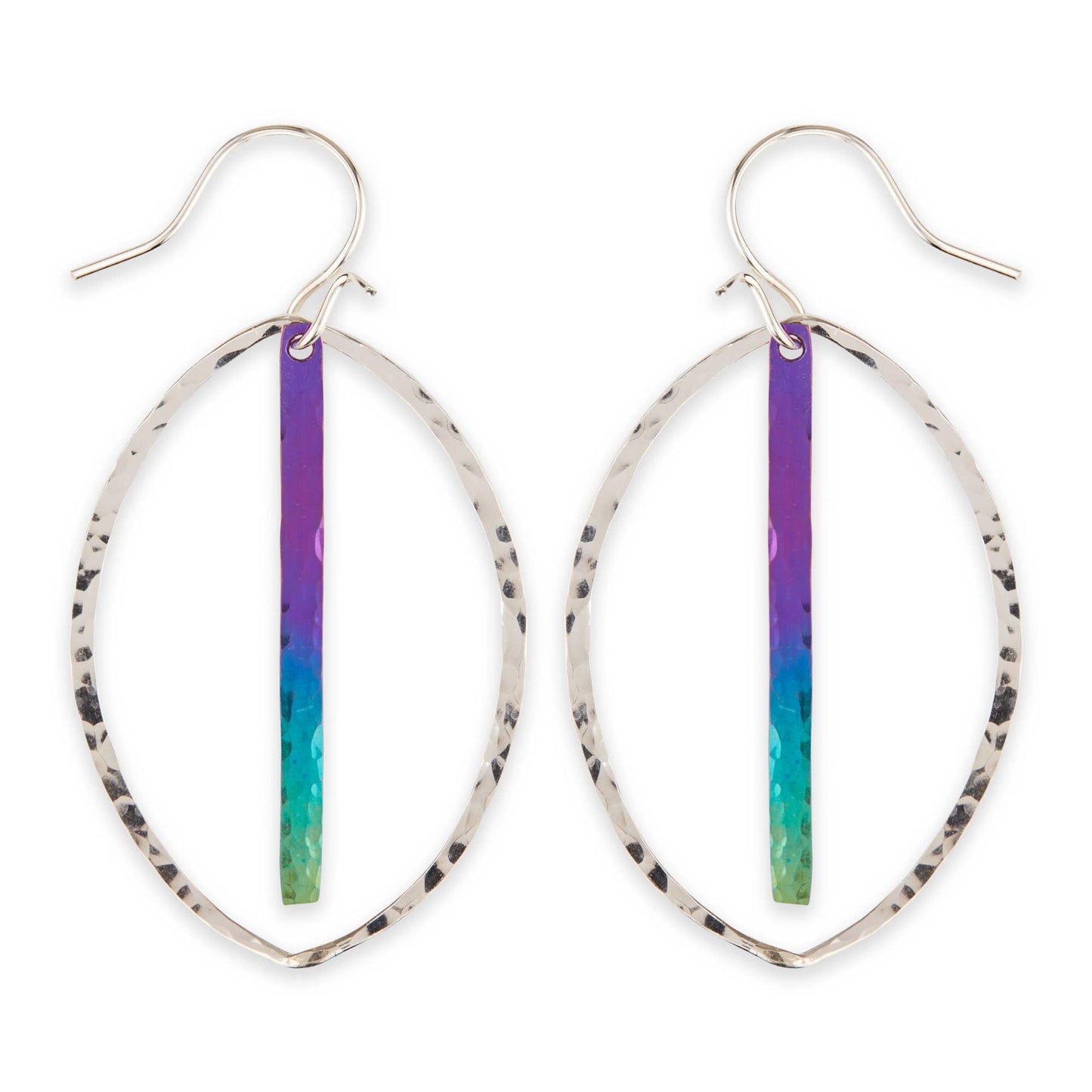 Divided Cat Eye Dangle Earring