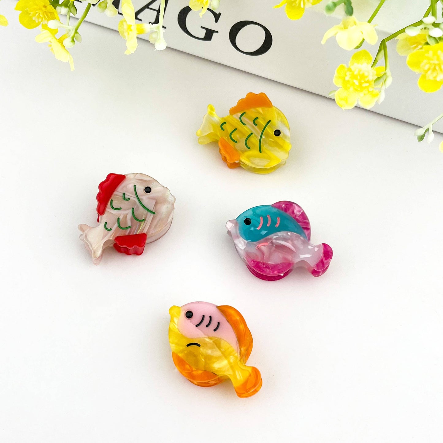 Ocean Fish/Whale Mini Claw Hair Clip
