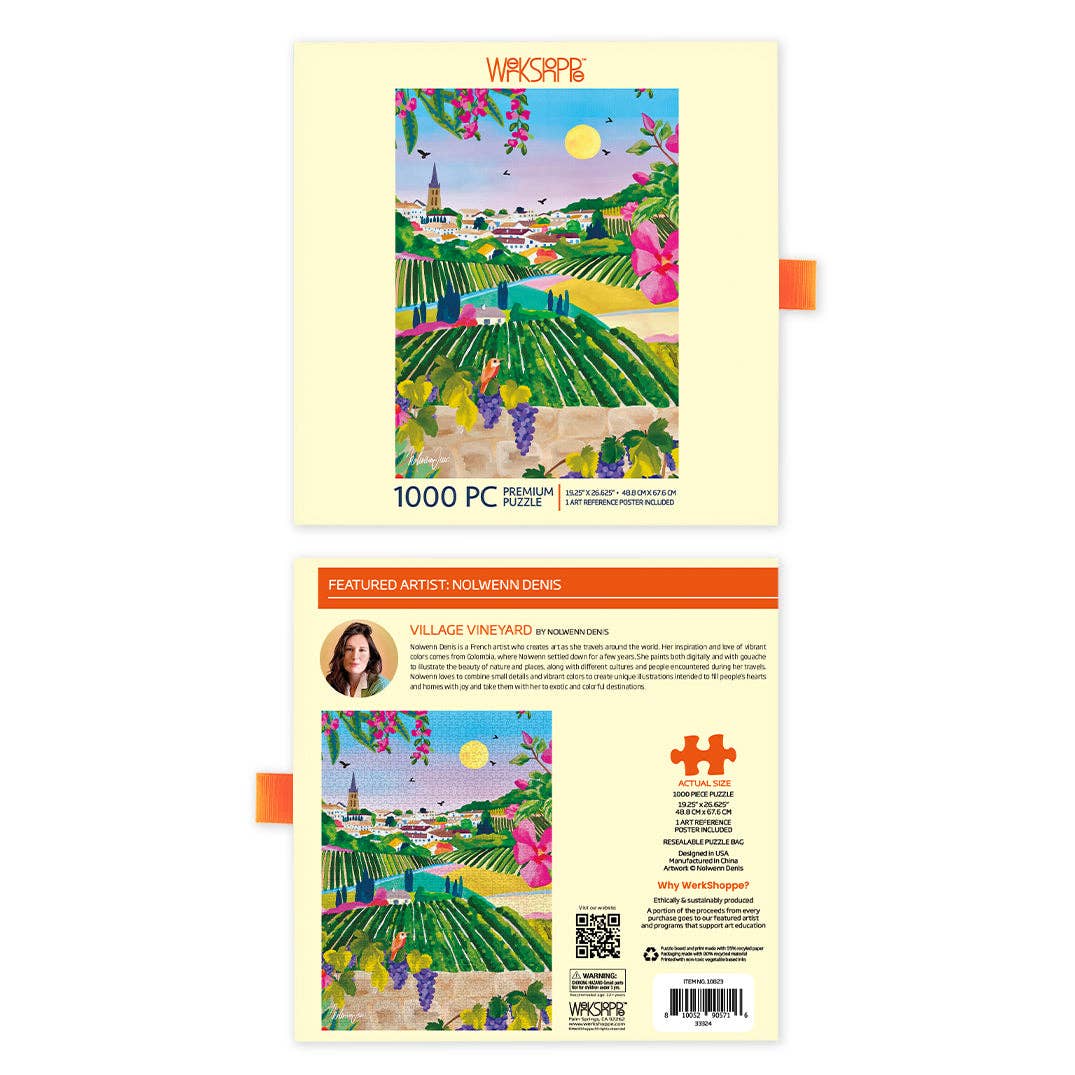 Village Vineyard 1000 Piece Puzzle