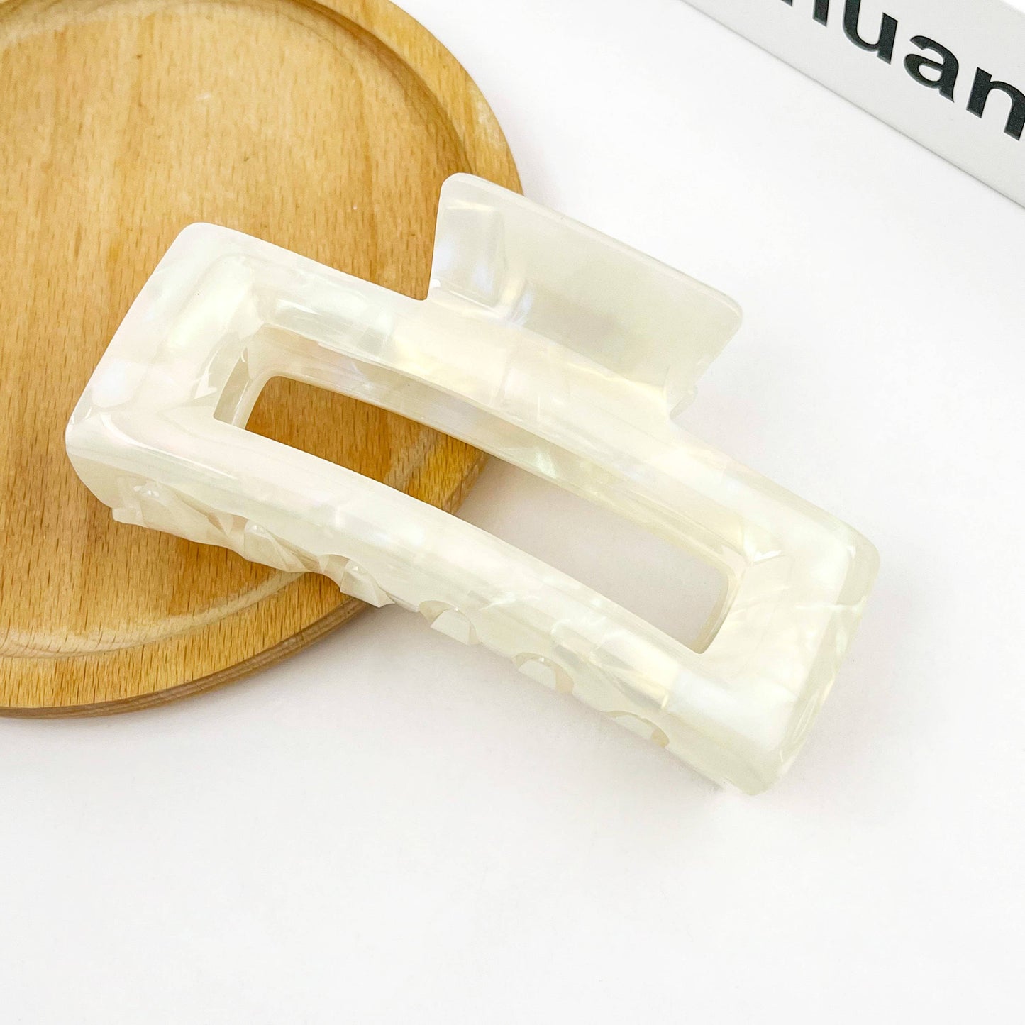 Rectangular Acetate Hair Claw