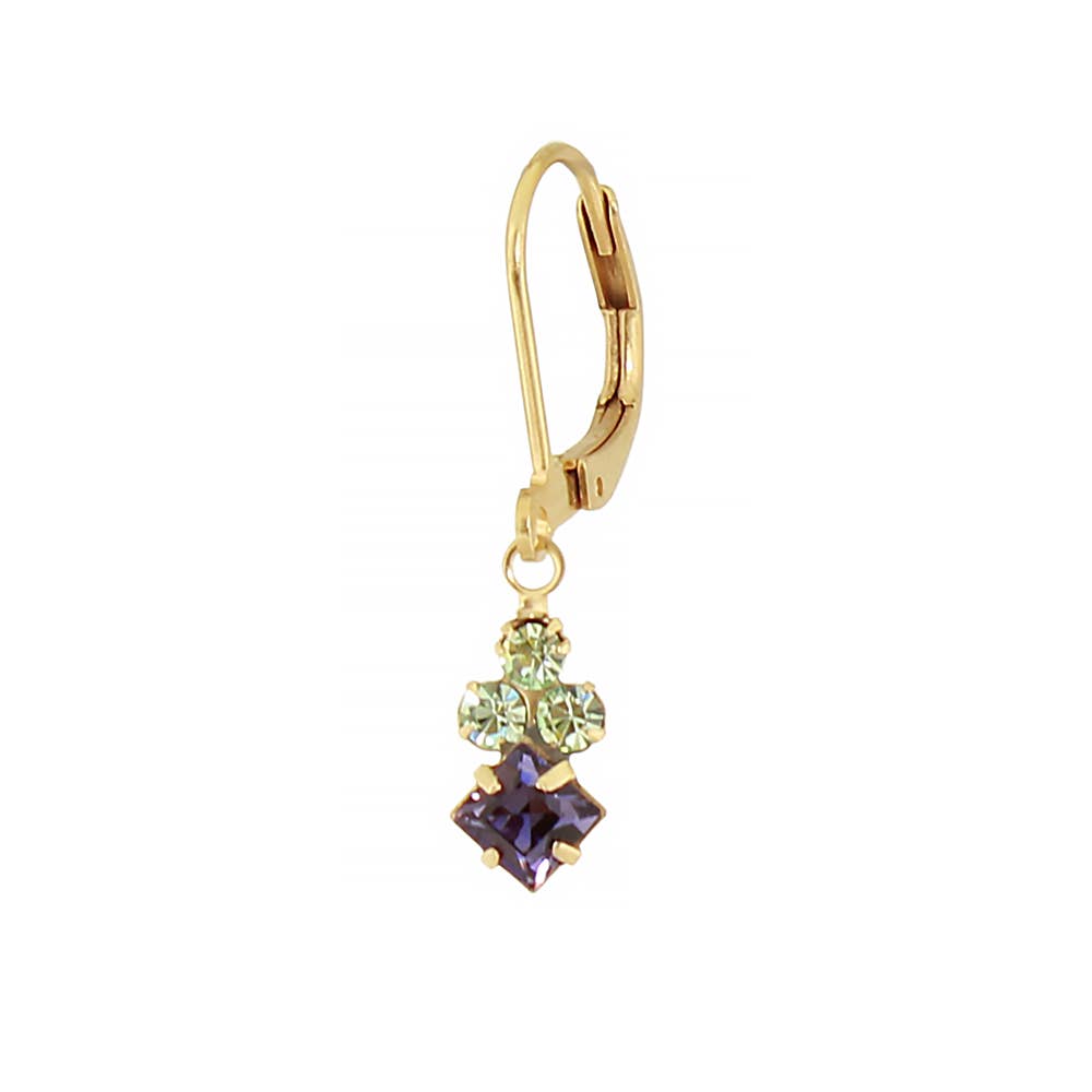 Crystal Diamond Cluster Earring