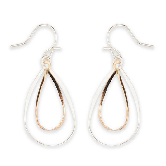 Ribbon Loop Dangle Earring