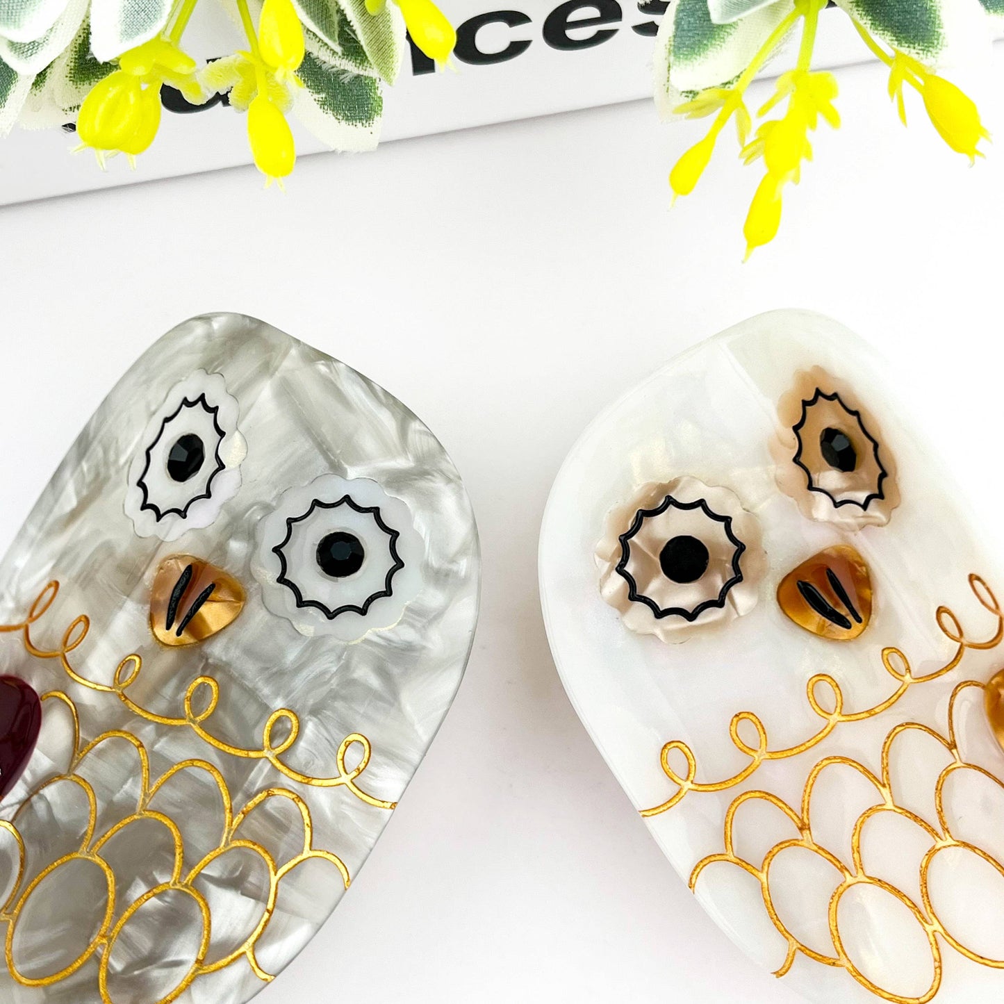 Owl Claw Clip, Large & Mini Hair Clip