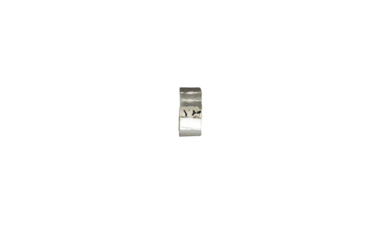 Hammered Post Hoop Earring