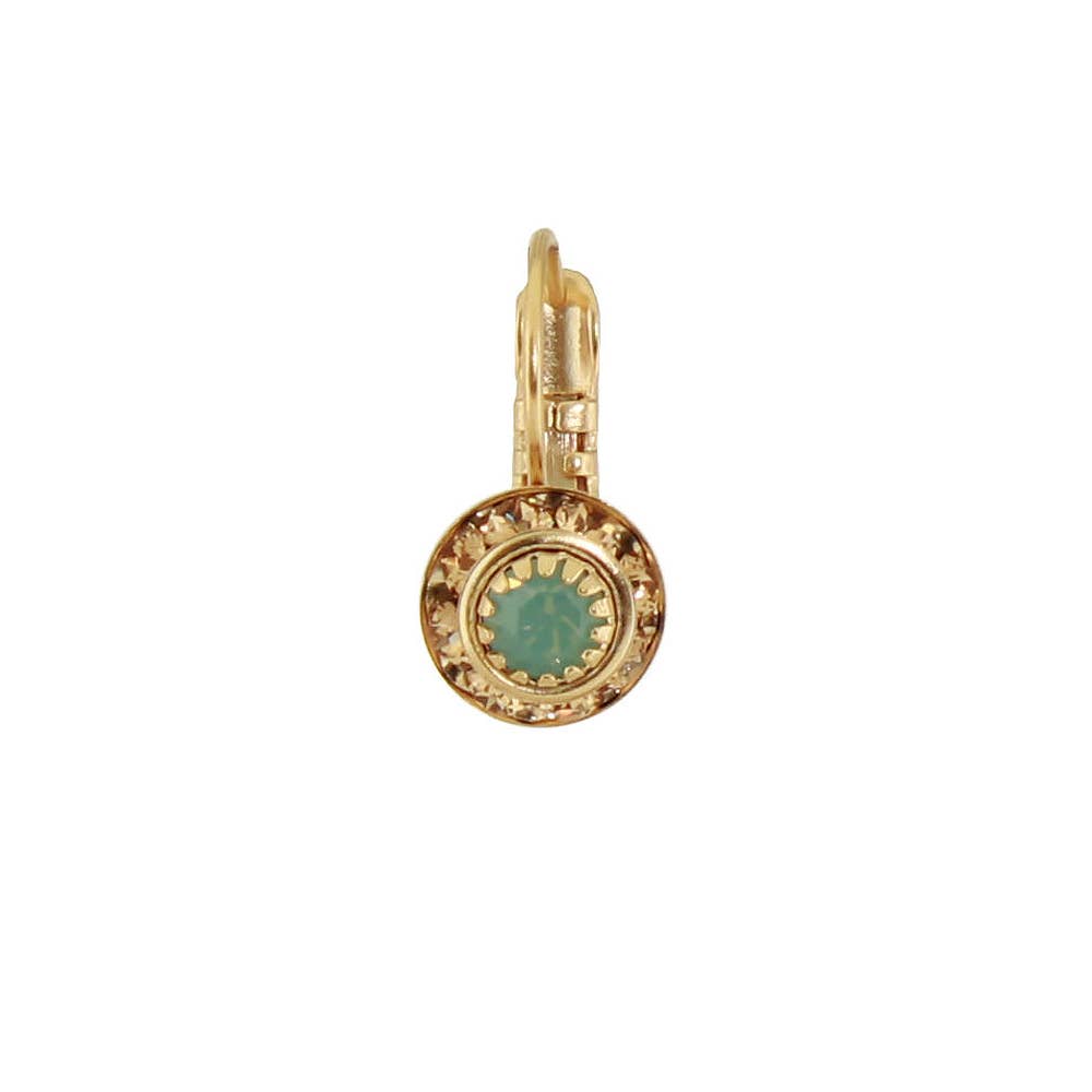 Gold Austrian Crystal Disc