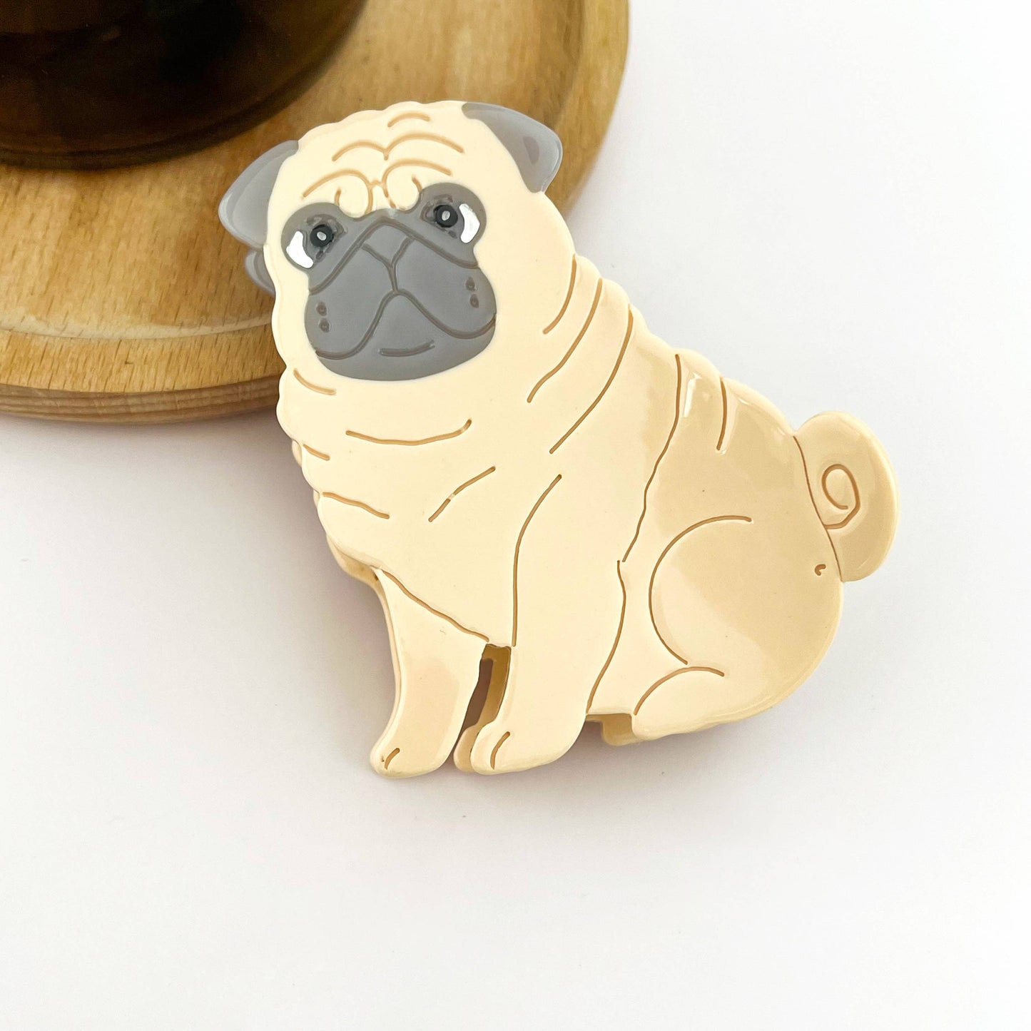 Cute Puppy Hair Claw Clip, Animal Dog Hair Clip