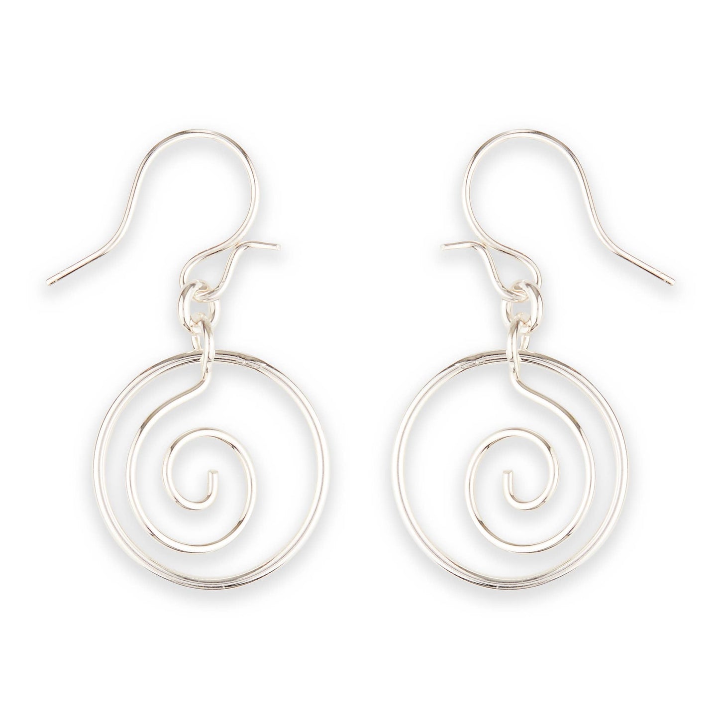Koru Circled Dangle Earring