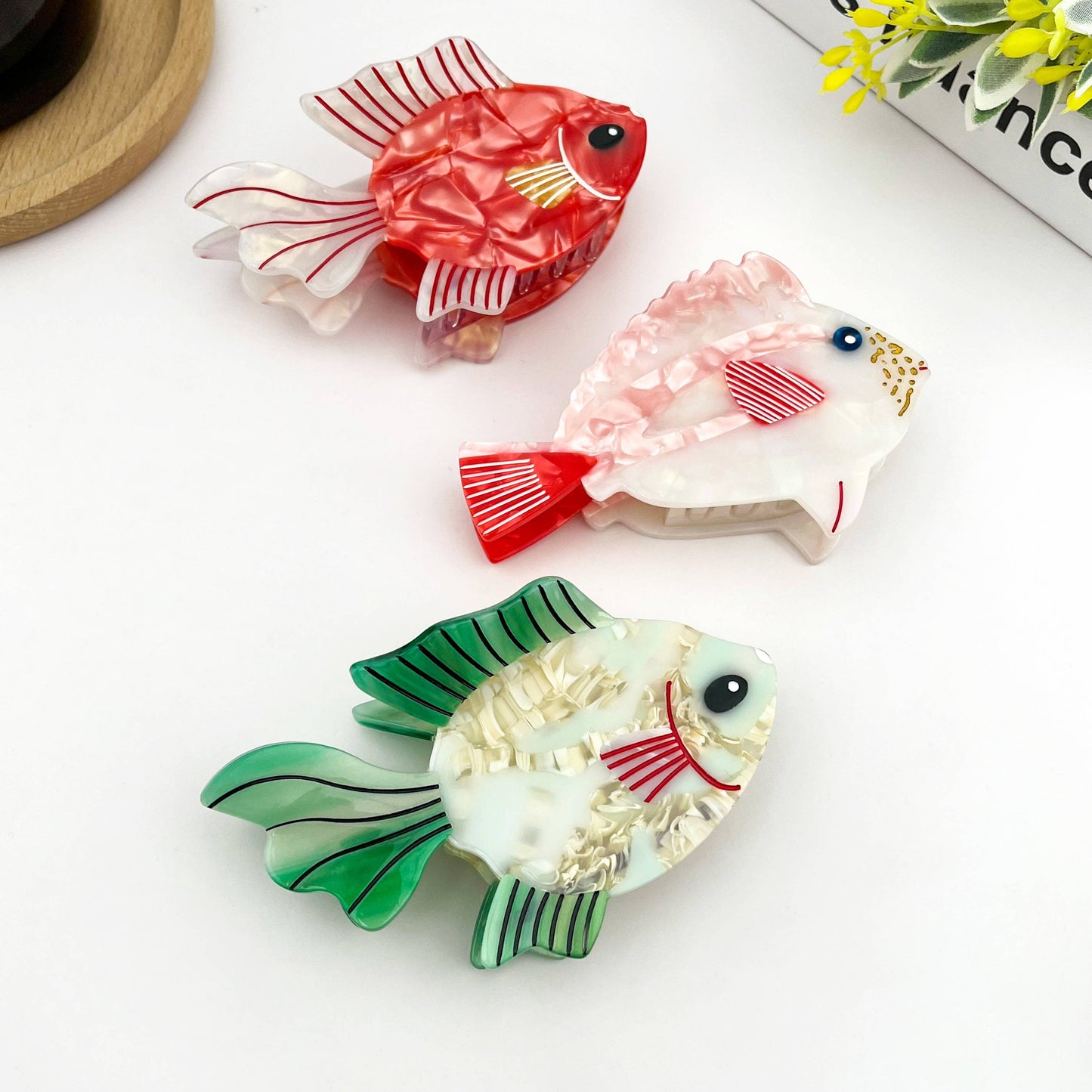 Cute Fish Acetate Hair Claw Clip, Ocean Hair Accessory