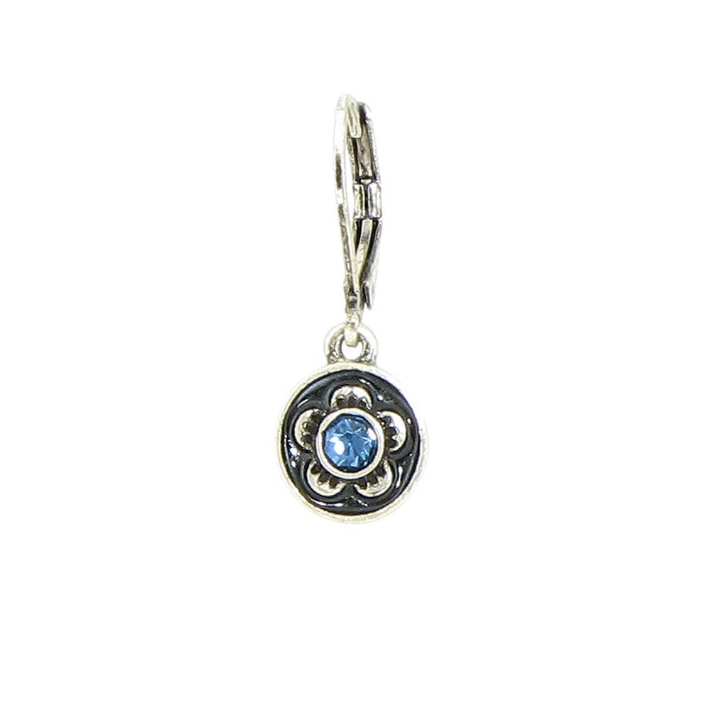 Crystal Enamel Flower Earring