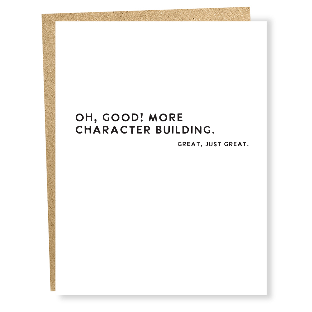 #1554: Character Building Card
