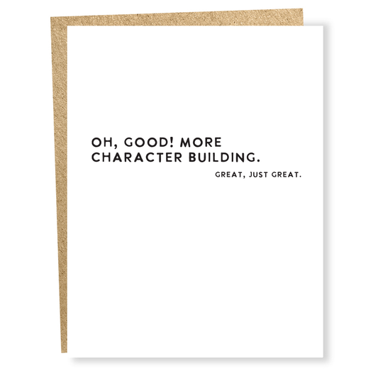 #1554: Character Building Card
