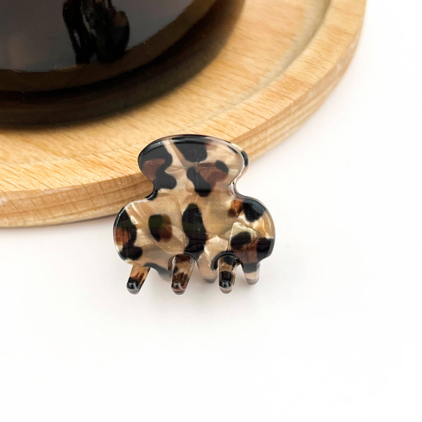Classic Mini Polka Dot Hair Claw Clip, Cute Small Hair Clip