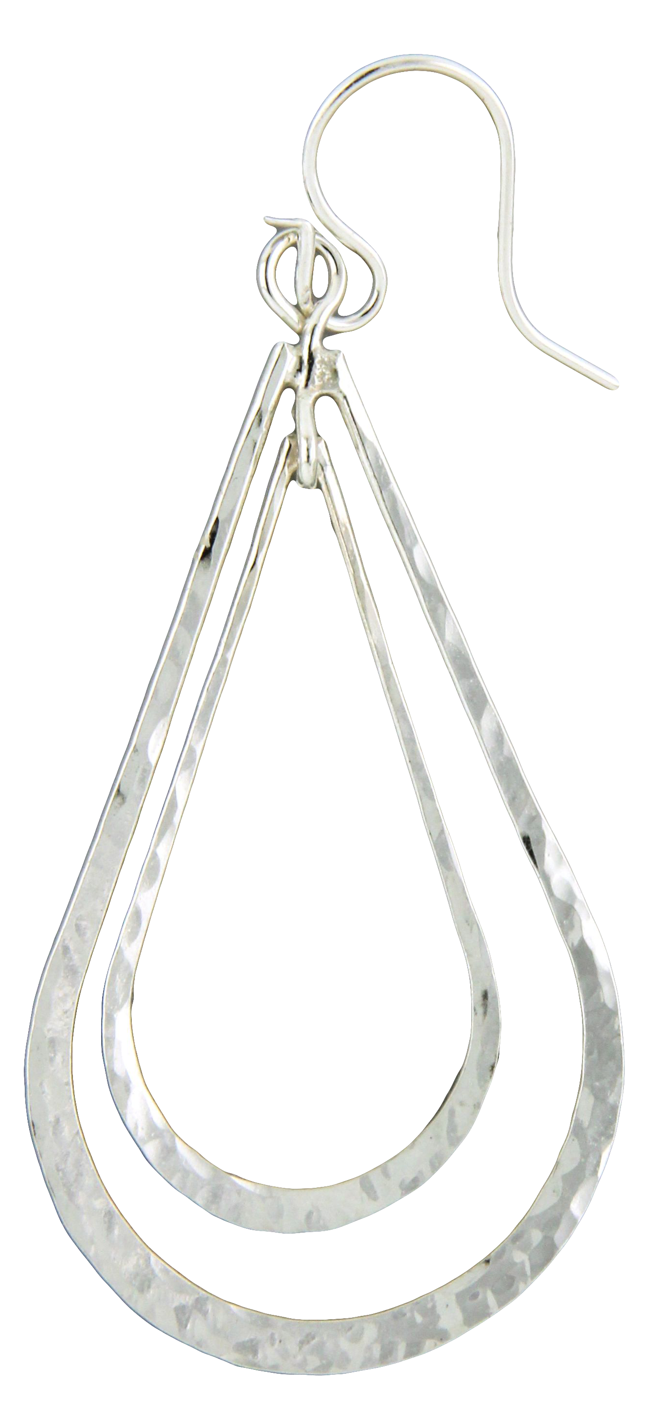 Double Teardrop Dangle Earring