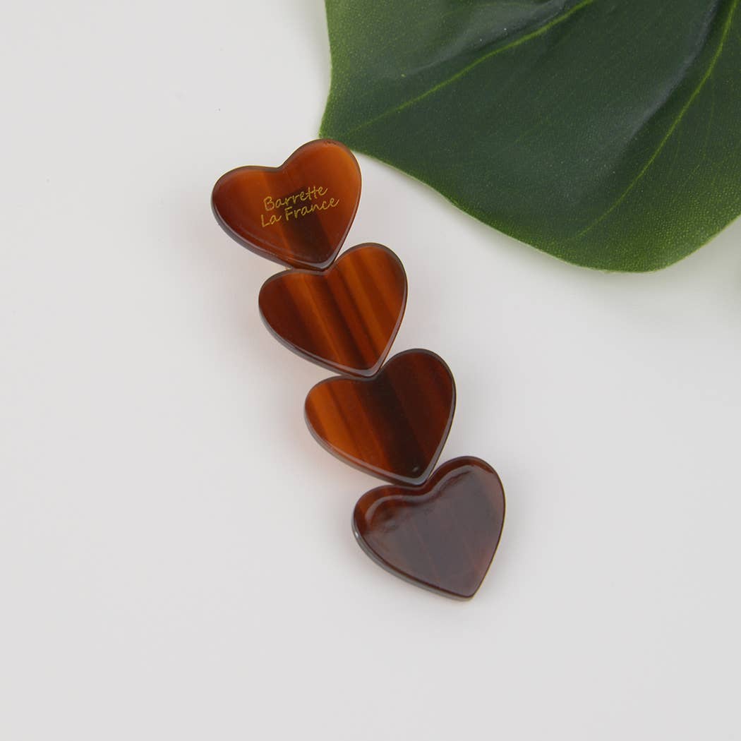 2.64‘’ Acetate Heart Hair Clip, Eco-Friendly