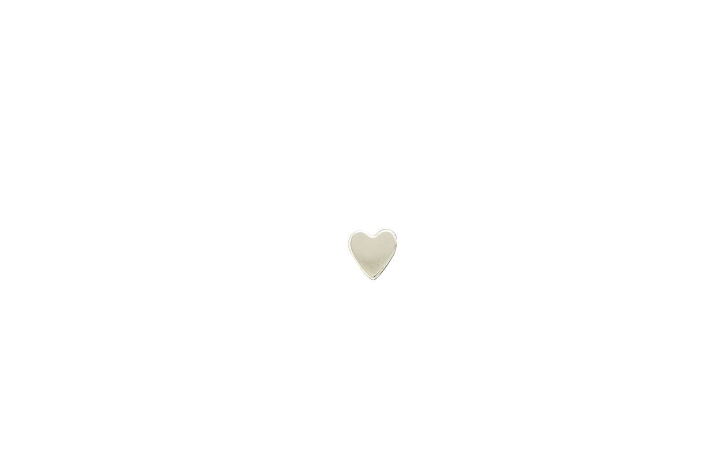 Heart Charm Post Earring