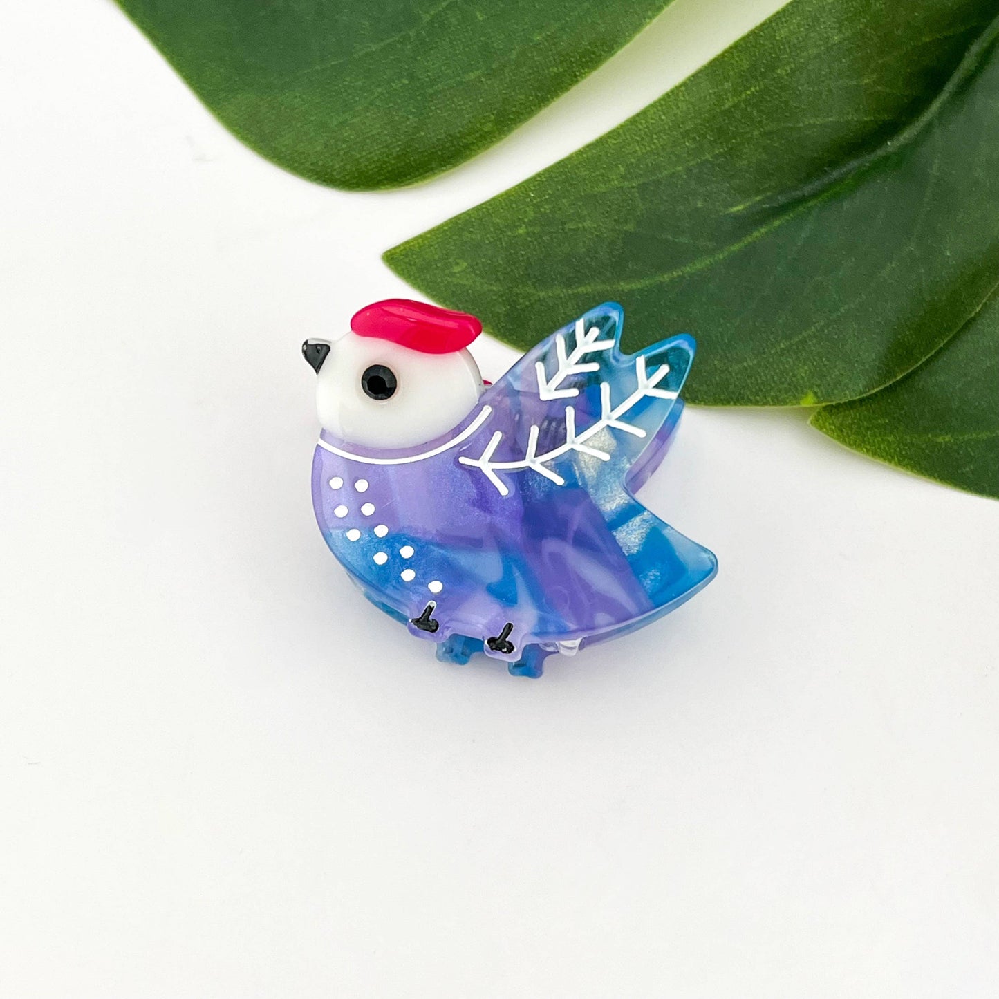 Cute Mini Bird Hair Claw Clip, Acetate Hair Accessories