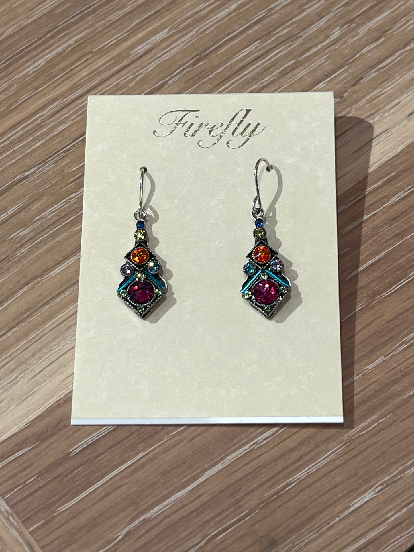 Rainbow Diamond Earring