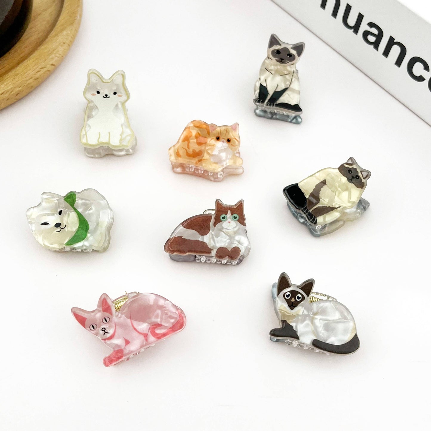 Mini Cat Hair Claw Clip