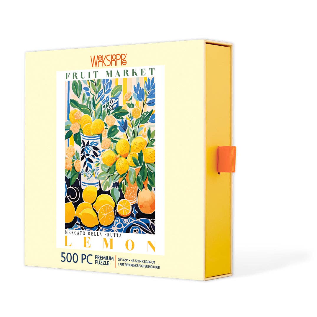 Fruit Market Lemons 500 Piece Puzzle, Gift for Her