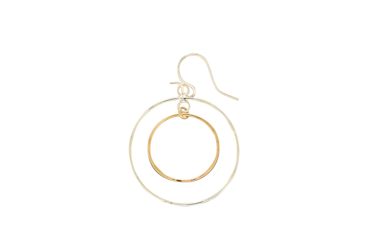 Double Circle Link Earring