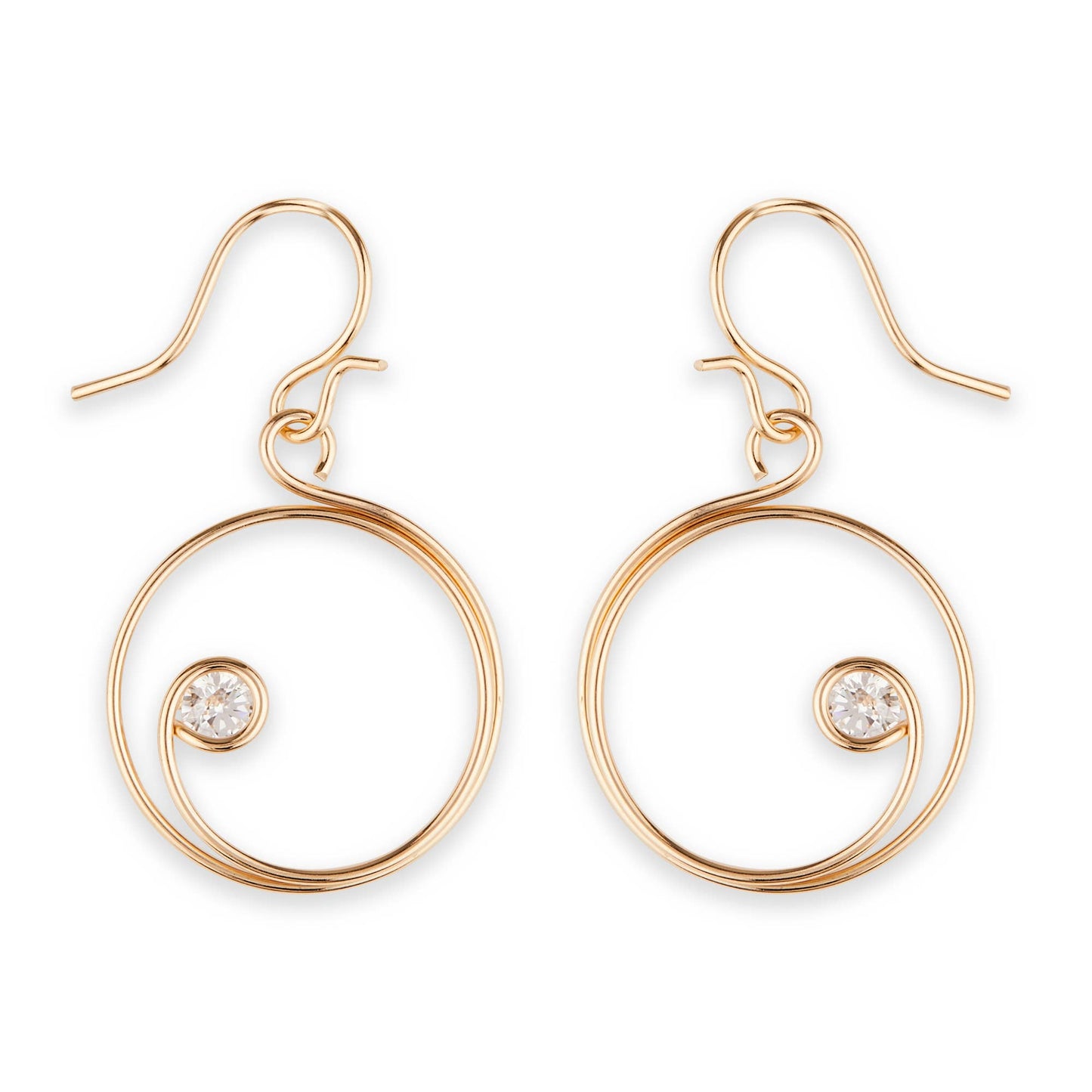 Sailing Cubic Zirconia Dangle Earring
