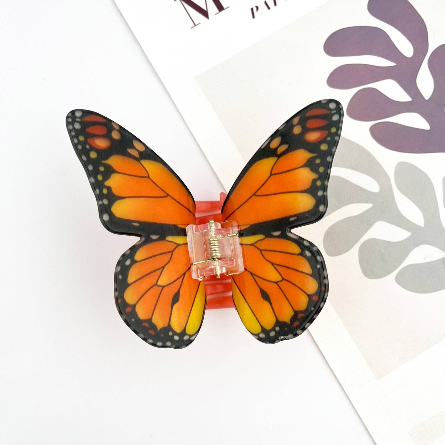 Acetate Large Butterfly Hair Clip