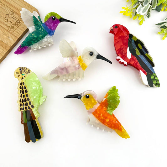 Hummingbird Hair Claw Bird Hair Clip