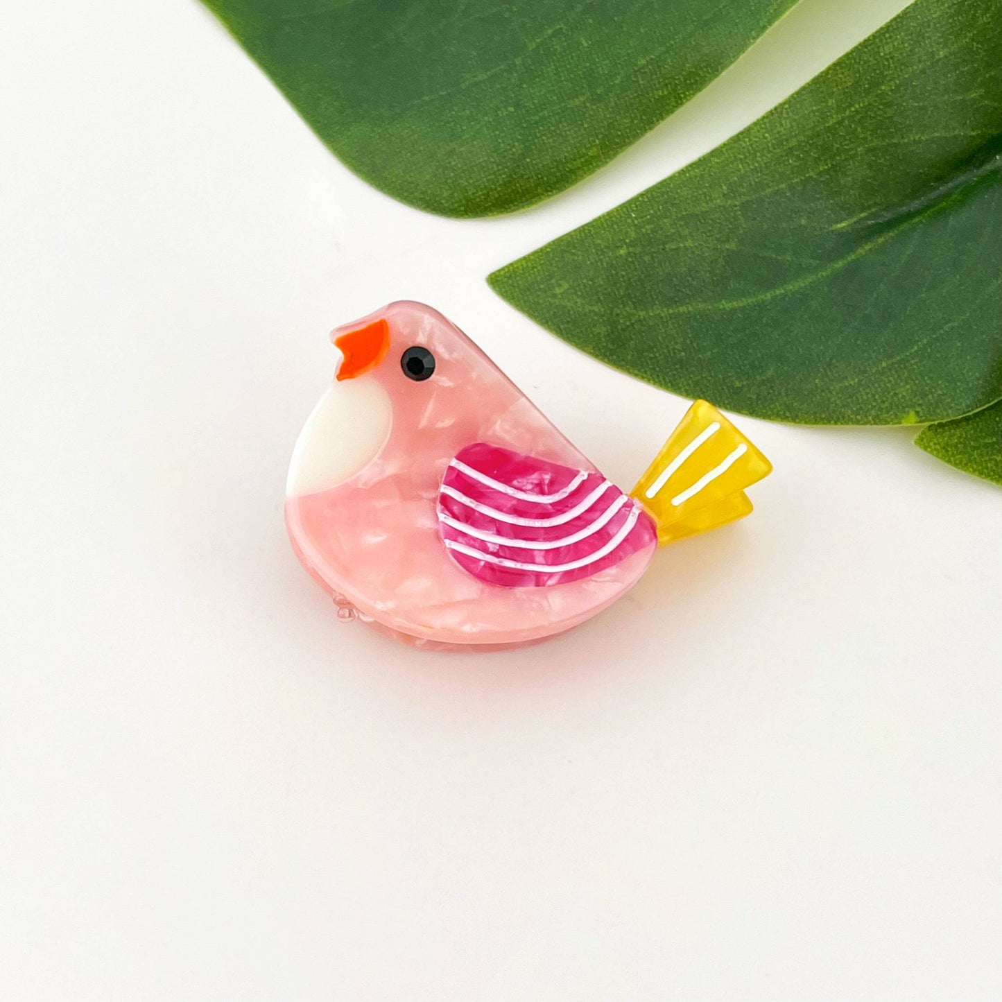 Cute Mini Bird Hair Claw Clip, Acetate Hair Accessories