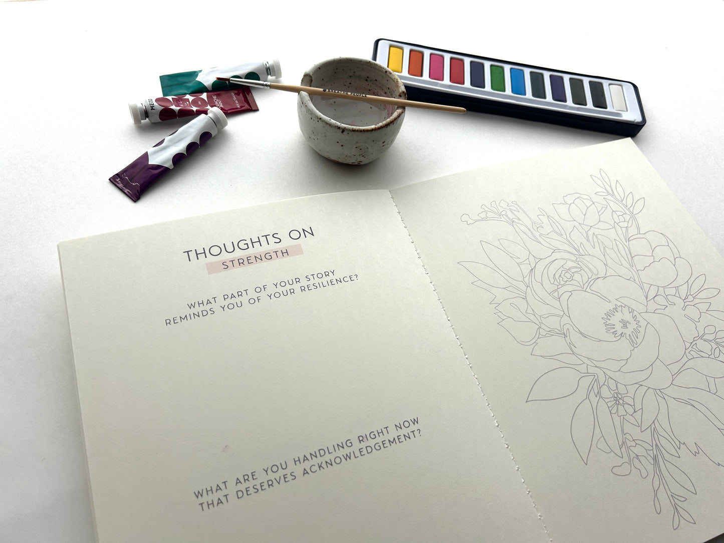 Meditative Art Book Simple Art Prompts + Journal Reflections