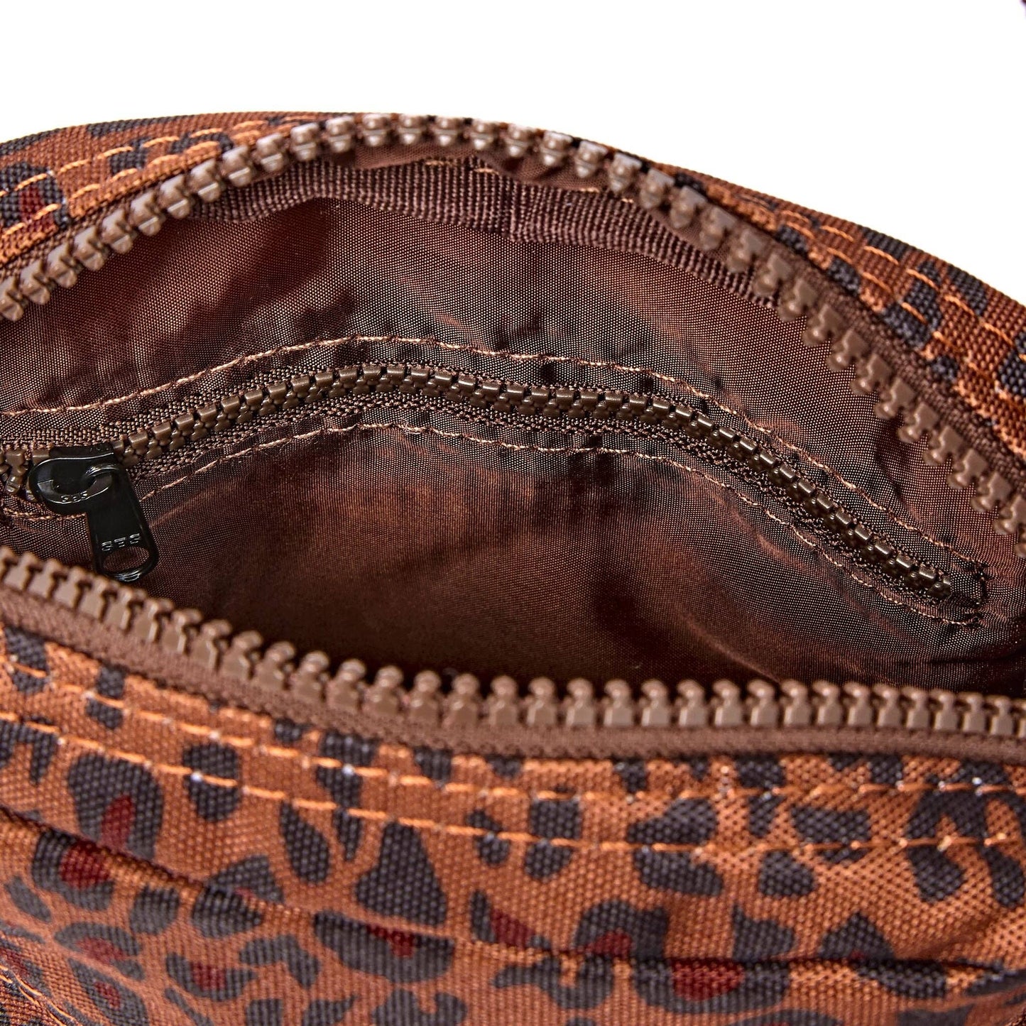 Bond Crossbody in Mini Leopard Canvas