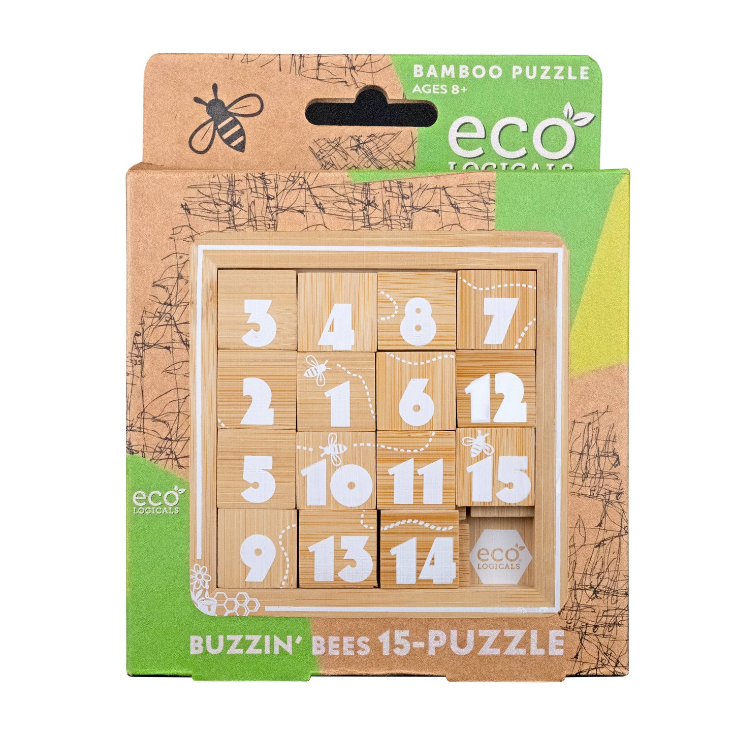 Buzzin’ Bee 15 Puzzle – Eco-Friendly Sliding Logic Challenge