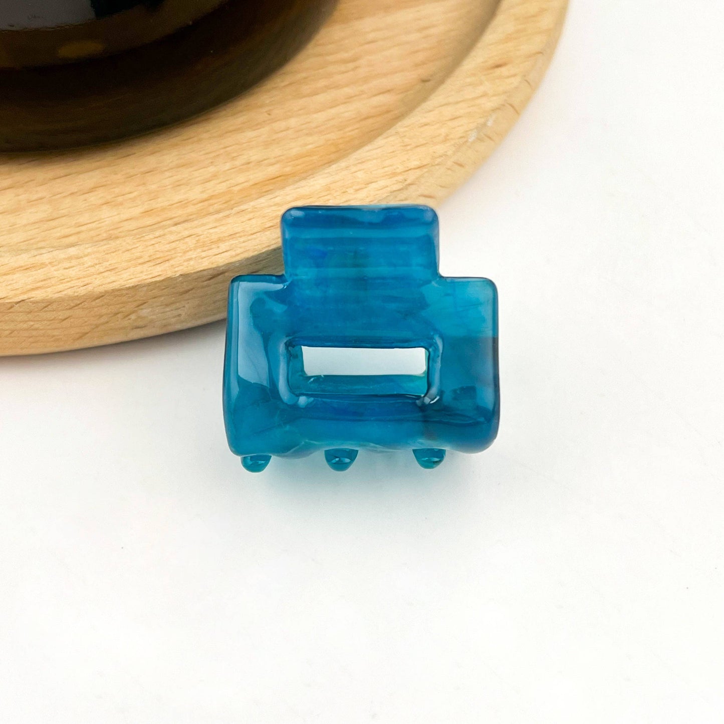 0.98'' Acetate Colorful Mini Square Hair Claw Clip