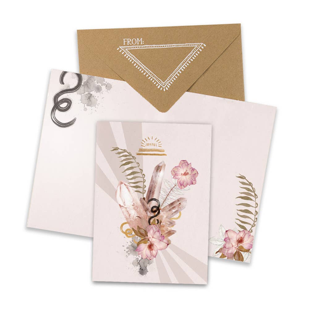Greeting Card - Rose Quartz