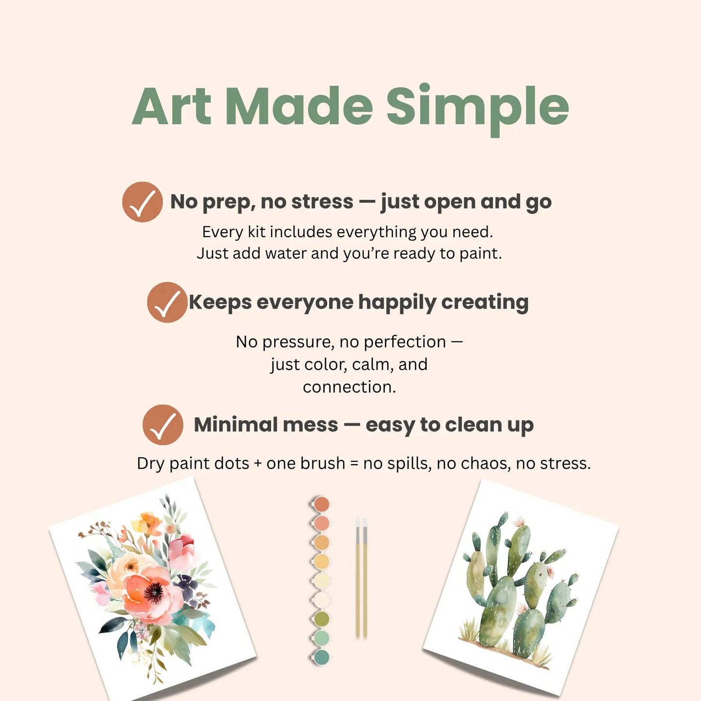 All-In-One Watercolor Kit- Mushrooms DIY Craft Kit