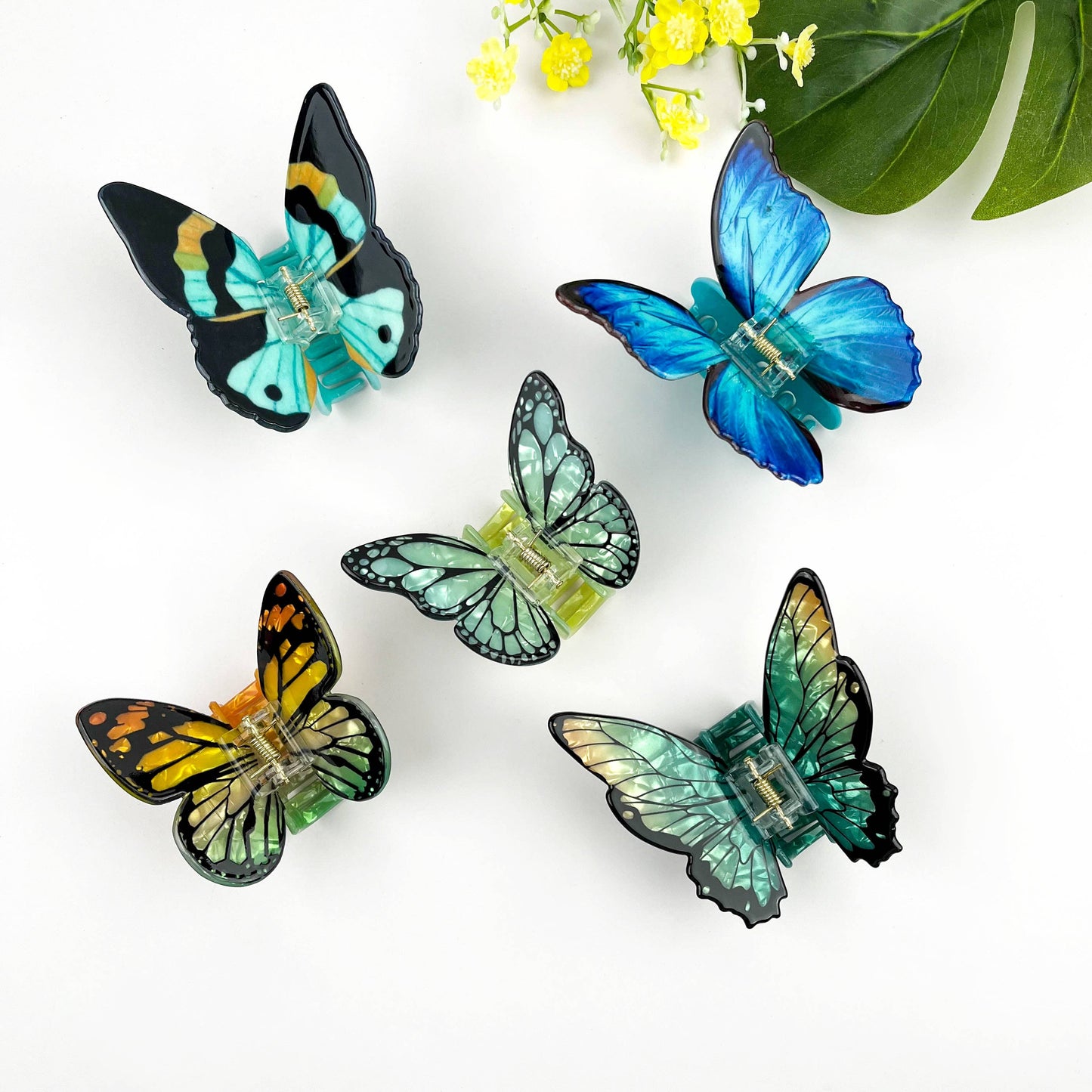 Colorful Butterfly Hair Claw Clip